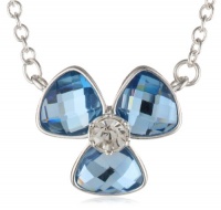 Anne Klein Garden Party Gold-Tone Aqua Colored Flower Pendant Necklace, 16 Anne Klein Garden Party Gold-Tone Aqua Colored Flower Pendant Necklace, 16
