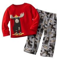 Carter's Boys 2-piece Long Sleeve Micro Fleece Magnificent Moose Pajamas Set - Size 6 Kids Carter's Boys 2-piece Long Sleeve Micro Fleece Magnificent Moose Pajamas Set - Size 6 Kids