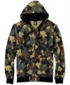 Camouflage that definitely doesn't blend into the background: LRG's zip-up Bushman hoodie.