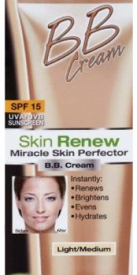 Garnier Skin Renew Miracle Skin Perfector B.B. Cream, Light and medium, 2.5 Fluid Ounce Garnier Skin Renew Miracle Skin Perfector B.B. Cream, Light and medium, 2.5 Fluid Ounce