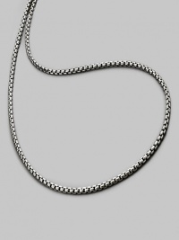 Sterling silver box chain necklace. 22 long Lobster clasp Made in USA Sterling silver box chain necklace. 22 long Lobster clasp Made in USA