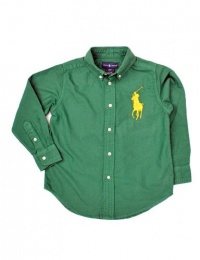 Polo Ralph Lauren Boys Big Pony Blake Oxford, Green, 3/3T Polo Ralph Lauren Boys Big Pony Blake Oxford, Green, 3/3T