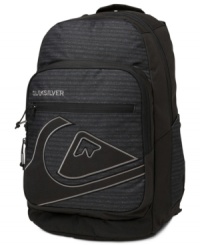 Stow away. Keep all your essentials safe with this backpack from Quiksilver. Stow away. Keep all your essentials safe with this backpack from Quiksilver.