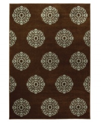 A smart medallion pattern in contrasting light and dark hues creates a dramatic impact in this Tribecca rug. Constructed of soft, durable polypropylene, this rug is a sophisticated addition to any room. (Clearance) A smart medallion pattern in contrasting light and dark hues creates a dramatic impact in this Tribecca rug. Constructed of soft, durable polypropylene, this rug is a sophisticated addition to any room. (Clearance)