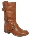 Cuter than you ever imagined. American Rag's Kandice boots feature three adjustable buckles and a sturdy heel.