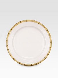 An elegant, extremely versatile dinner plate in lasting ceramic stoneware with handpainted bamboo detail. From the Classic Bamboo Collection11 diam.Ceramic stonewareDishwasher safeImported An elegant, extremely versatile dinner plate in lasting ceramic stoneware with handpainted bamboo detail. From the Classic Bamboo Collection11 diam.Ceramic stonewareDishwasher safeImported