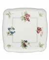 Lush ripened fruit adds stunning contrast to the creamy white porcelain of Villeroy & Boch's square Cottage Inn platter, giving casual meals a touch of traditional elegance.