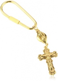 The Vatican Library Collection Gold-Tone Crucifix Key Fob The Vatican Library Collection Gold-Tone Crucifix Key Fob