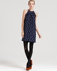 We love, love, love this new Theory dress--silky soft with a chic shoulder-baring silhouette, this fabulous new look takes flight this fall with an allover whimsical bird print. We love, love, love this new Theory dress--silky soft with a chic shoulder-baring silhouette, this fabulous new look takes flight this fall with an allover whimsical bird print.