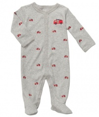 Carter's Fire Engine Coverall (Sizes NB - 9M) - gray, 9 months Carter's Fire Engine Coverall (Sizes NB - 9M) - gray, 9 months