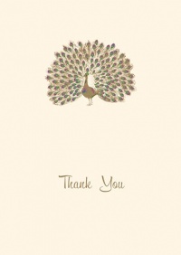 Graphique de France Proud Peacock Boxed Thank You Notes, 4.25 x 5.5 Inches, Cream (L811CB) Graphique de France Proud Peacock Boxed Thank You Notes, 4.25 x 5.5 Inches, Cream (L811CB)