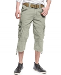 Lengthen you look with these calf-length cargo shorts from X-Ray. Lengthen you look with these calf-length cargo shorts from X-Ray.