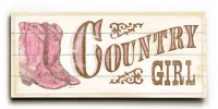 Kids Country Girl 10x24 Limited-Edition Artistic Planked Wood Sign Kids Country Girl 10x24 Limited-Edition Artistic Planked Wood Sign