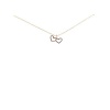 Dogeared 2 of Hearts Rose Gold Dipped Necklace