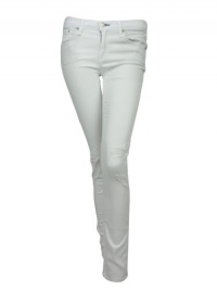 Rag & Bone/JEAN womens white skinny stretch distressed jeans 26 Rag & Bone/JEAN womens white skinny stretch distressed jeans 26