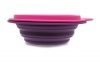 Make My Day All Gone Collapsible Bowl, Pink and Purple