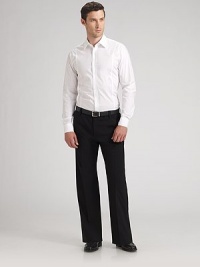 A clean and classic look is reimagined with a slightly cropped hemline and seaming detail down the front and back. Traditional placket Cotton/elastane; machine wash Imported A clean and classic look is reimagined with a slightly cropped hemline and seaming detail down the front and back. Traditional placket Cotton/elastane; machine wash Imported