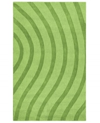 Abstract and absorbing, this unique rug adds movement to any room. Playful, wavy lines reverberate against a forest-green ground, resounding with personality in your home. Abstract and absorbing, this unique rug adds movement to any room. Playful, wavy lines reverberate against a forest-green ground, resounding with personality in your home.