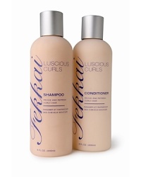 Luscious Curls Shampoo gently cleanses and rejuvenates the hair with a nurturing blend of honey nectar and ginseng to eliminate frizz and enhance curls. Luscious Curls Shampoo gently cleanses and rejuvenates the hair with a nurturing blend of honey nectar and ginseng to eliminate frizz and enhance curls.
