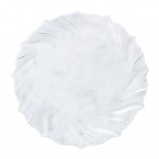 Handmade from Venetian terra marrone, or brown clay, this wonderfully sculpted charger makes an elegant cheese plate or serving platter.