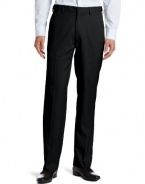 Haggar Men's Flex Gab Plain Front Expandable Waistband Straight Fit Dress Pant