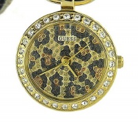 Guess Crystal Leather Bow Strap Ladies Watch - U95194L2 Guess Crystal Leather Bow Strap Ladies Watch - U95194L2