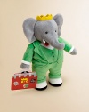 EXCLUSIVELY AT SAKS. Celebrate plush Babar's anniversary with an 80th Anniversary Suitcase enclosed with printed Babar mementos including a congratulatory note from Queen Celeste, a family portrait, a slice of 80th Anniversary cake and one of Babar's favorite pieces of art inspired by Henri Rousseau's The Dream straight from Celesteville! All hail Babar!6.75W X 13H X 5.25DRecommended for ages 0 and upPolyesterSurface washImported