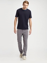 Designed with subtle sophistication in mind, shaped in smooth cotton with contrast collar detail for an unexpected twist.CrewneckCottonMachine washImported Designed with subtle sophistication in mind, shaped in smooth cotton with contrast collar detail for an unexpected twist.CrewneckCottonMachine washImported