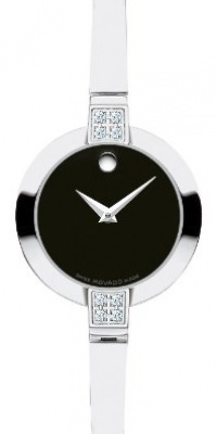 Movado Women's 605855 Bela Diamond Accented Swiss Quartz Bangle Bracelet Watch Movado Women's 605855 Bela Diamond Accented Swiss Quartz Bangle Bracelet Watch