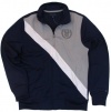 Tommy Hilfiger Mens Long Sleeve Full-Zip Track Jacket - L - Navy/Gray/White