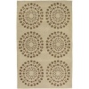 Cream Surya Bombay 5'x8' Contemporary Rectangle Area Rug from RugPal.com