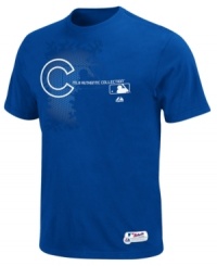 Holy cow! Channel your inner Harry Caray and root on your favorite Chicago team in this Cubs MLB t-shirt from Majestic. Holy cow! Channel your inner Harry Caray and root on your favorite Chicago team in this Cubs MLB t-shirt from Majestic.