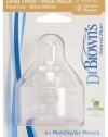 Dr. Brown's 2 Pack Natural Flow Level 3 Wide Neck Nipple