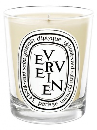 Lemon Verbena -- Evocative of lemon, it captures the fresh, fragile, fleeting scent released when you rub the plant's leaves. Verbena is powerful and stimulating. Herbal. 50-60 hours burn time. Keep wick trimmed to 1/2 inch to ensure optimal use. Lemon Verbena -- Evocative of lemon, it captures the fresh, fragile, fleeting scent released when you rub the plant's leaves. Verbena is powerful and stimulating. Herbal. 50-60 hours burn time. Keep wick trimmed to 1/2 inch to ensure optimal use.