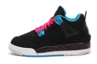 Air Jordan Kids Preschool 4 Retro (Ps) Black Pink Blue 487725-019 13c Air Jordan Kids Preschool 4 Retro (Ps) Black Pink Blue 487725-019 13c
