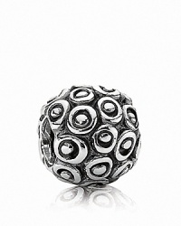 This sterling silver PANDORA charm features an organic, abstract design to complement any collection. This sterling silver PANDORA charm features an organic, abstract design to complement any collection.