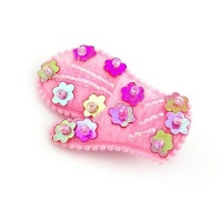 Crystalmood Pink Little Mitten Sequined Girls Hair Clip Barrette Crystalmood Pink Little Mitten Sequined Girls Hair Clip Barrette