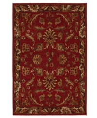 Boasting grand-scale style rich with meticulous details, the Knightsen area rug from Karastan interprets timeless designs in a bold palette of reds, browns and creams. Woven from lush nylon that delivers softness underfoot and superb resistance to everyday wear. Boasting grand-scale style rich with meticulous details, the Knightsen area rug from Karastan interprets timeless designs in a bold palette of reds, browns and creams. Woven from lush nylon that delivers softness underfoot and superb resistance to everyday wear.