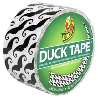 Duck Brand 281026 Mustaches Printed Duct Tape (Single Roll), 1.88-Inch by 10 Yards Duck Brand 281026 Mustaches Printed Duct Tape (Single Roll), 1.88-Inch by 10 Yards