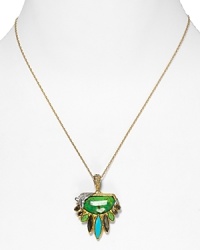 Alexis Bittar gives the perennially chic pendant a cool update with faceted stones and crystal stations. Wear this wow piece to add an eclectic edge to your neckline. Alexis Bittar gives the perennially chic pendant a cool update with faceted stones and crystal stations. Wear this wow piece to add an eclectic edge to your neckline.