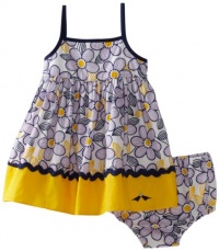 LilyBird Baby-girls Infant Print Dress, Navy/Purple, 12 Months LilyBird Baby-girls Infant Print Dress, Navy/Purple, 12 Months