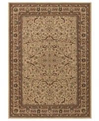 Traditional Persian motifs are recreated here in this intricately designed, ultra-soft Tolya area rug from Couristan. Cross-woven on Wilton looms, this high-quality construction offers deeper colors and subtle shading to achieve that old-world look. Traditional Persian motifs are recreated here in this intricately designed, ultra-soft Tolya area rug from Couristan. Cross-woven on Wilton looms, this high-quality construction offers deeper colors and subtle shading to achieve that old-world look.