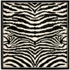 Safavieh Lyndhurst Collection LNH226A Black and White Square Area Rug, 6-Feet Square