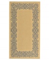 Borrowing from the beautiful tradition of courtyard styling in warm-weather locales, Safavieh's Courtyard collection has a distinctly Mediterranean feel. A special sisal weave allows for a superior clarity of detail, while enhanced polypropylene makes these rugs thankfully low-maintenance and durable. This textured beige rug features a needlepoint-inspired, cornflower blue border, offering plenty of classic charm for indoor or outdoor spaces. (Clearance)