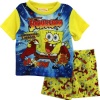 AME Sleepwear Boys Sponge Bob Short Set, Yellow, 2/Toddler