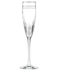 A new take on classic crystal, the Vintage Jewel Signature flute has the same platinum trim and multifaceted design as the original Lenox stemware, but in a sleeker shape that's decidedly more modern. A new take on classic crystal, the Vintage Jewel Signature flute has the same platinum trim and multifaceted design as the original Lenox stemware, but in a sleeker shape that's decidedly more modern.