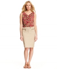 Exposed zippers add edge to this MICHAEL Michael Kors pencil skirt -- a stylish spin on a workwear staple! Exposed zippers add edge to this MICHAEL Michael Kors pencil skirt -- a stylish spin on a workwear staple!