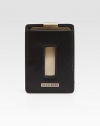 A classic money clip with superb style, constructed in genuine calfskin leather.One card slotLeather3W x 4HImported