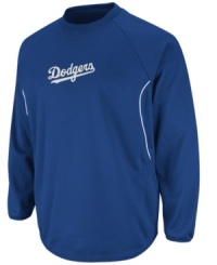 Make the double-play! You can cheer on your team and still stay comfy in this Los Angeles Dodgers MLB fleece with Therma Base technology from Majestic. Make the double-play! You can cheer on your team and still stay comfy in this Los Angeles Dodgers MLB fleece with Therma Base technology from Majestic.