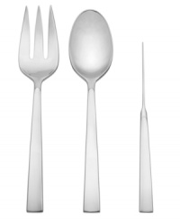 Tailor the table with the Ascend serving set. Long curved handles inspired by pleats found in Donna Karan's ready-to-wear line and crafted of polished stainless steel epitomize chic sophistication. Tailor the table with the Ascend serving set. Long curved handles inspired by pleats found in Donna Karan's ready-to-wear line and crafted of polished stainless steel epitomize chic sophistication.